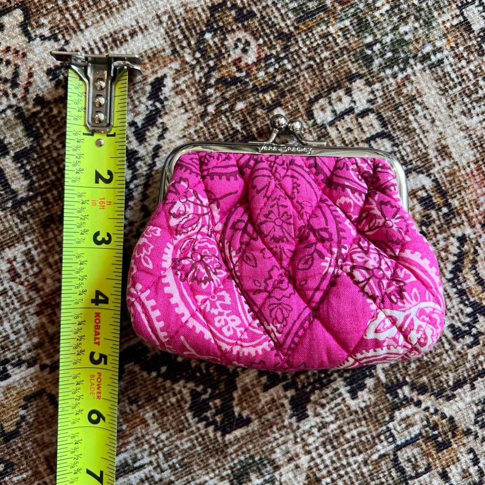 Vera Bradley Fuchsia Quilted Coin Purse